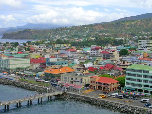 Aerial View of Dominica
