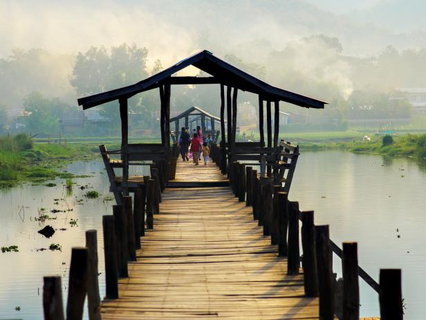 Longest Teak Bridge in the World Longest Teak Bridge in the World