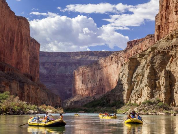 Rafts in the Grand Canyon Rafts in the Grand Canyon
