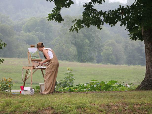 Painting at the John C. Campbell Folk School