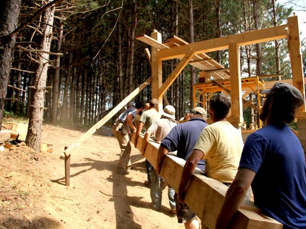 Timber Framing at Driftless Folk School 