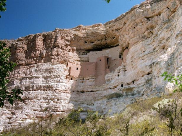 Ancient Indian ruins at Montezuma Castle, Arizona. (Photo by: MyLoupe/UIG via Getty Images)