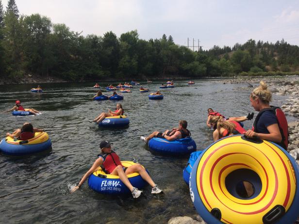 Tubing, Spokane River, WA Tubing, Spokane River, WA
