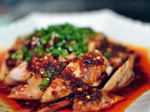 Chinese dish - chicken with spicy sauce Chinese dish - chicken with spicy sauce