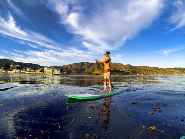 Paddleboarding in Malibu Paddleboarding in Malibu