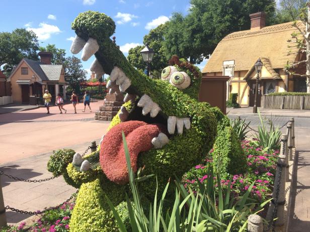 Crocodile Topiary at Epcot Crocodile Topiary at Epcot