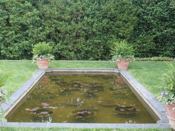 Formal Pond at Elizabeth Locke's Virginia Home Formal Pond at Elizabeth Locke's Virginia Home