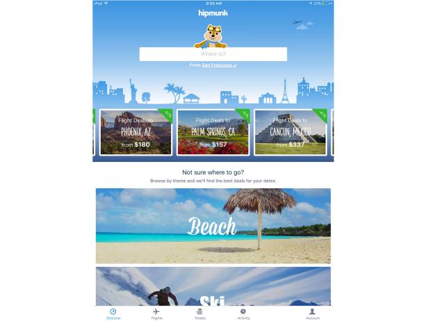 Hipmunk Travel App Hipmunk Travel App
