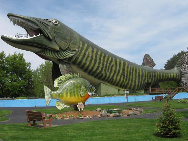 Fresh Water Fishing Hall of Fame and Museum in Hayward, Wisconsin Fresh Water Fishing Hall of Fame and Museum in Hayward, Wisconsin