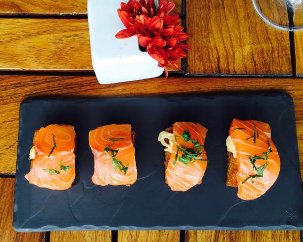 Salmon Sashimi at Mexico City's St. Regis Hotel Salmon Sashimi at Mexico City's St. Regis Hotel
