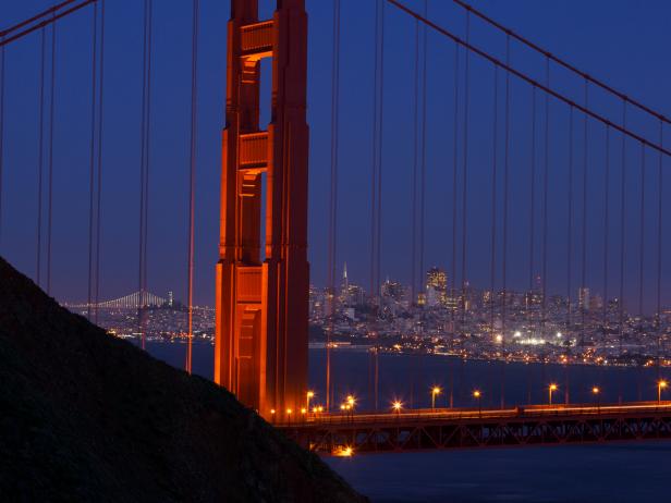 San Francisco Skyline from the Golden Gate Bridge
