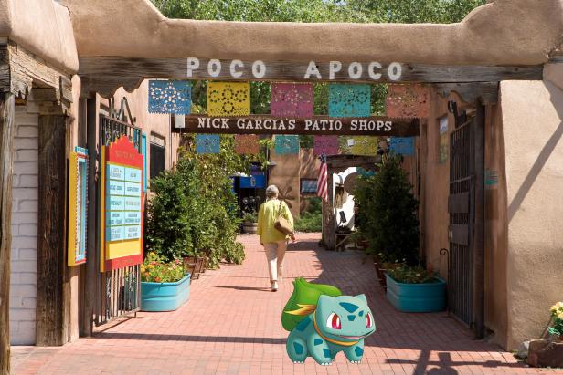 Pokémon in Old Town Albuquerque Pokémon in Old Town Albuquerque