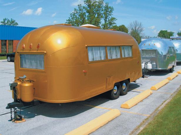 Gold Airstream Trailer Gold Airstream Trailer