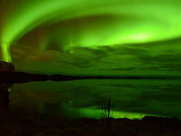 Borvaag on the Water, Northern Lights, Lofoten Islands, Norway Borvaag on the Water, Northern Lights, Lofoten Islands, Norway