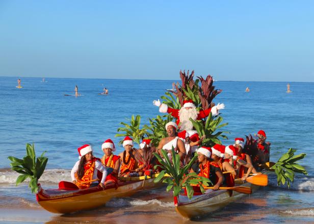 Santa in Hawaii Santa in Hawaii