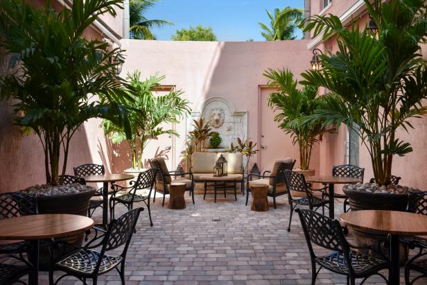 Patio Area at Casa Victoria Orchid Hotel Patio Area at Casa Victoria Orchid Hotel