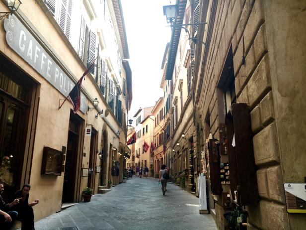 Street in Montepulciano, Italy Street in Montepulciano, Italy