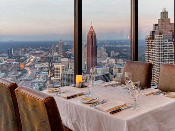 A View from The Sun Dial Restaurant in Atlanta