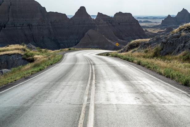 Badlands National Park Road Through Badlands National Park