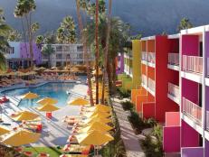 Hotel and Pool in Palm Springs, California