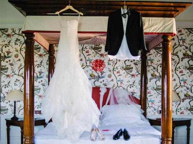 Wedding Dress and Tux Wedding Dress and Tux