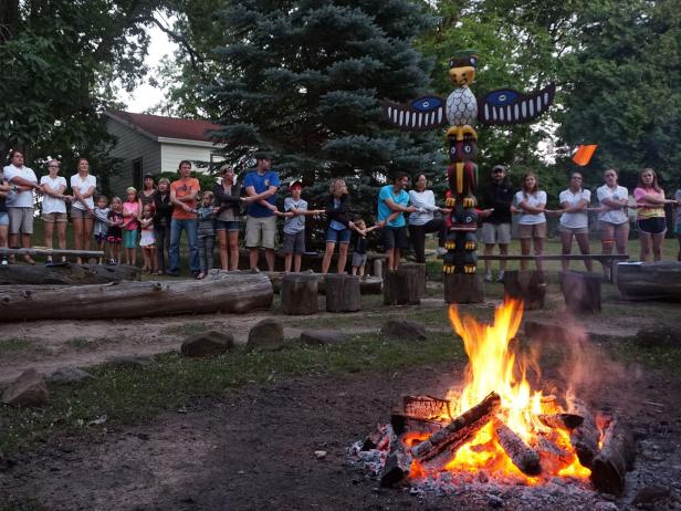 Campfire at Camp Brosius Campfire at Camp Brosius