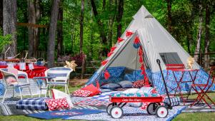 Easy Breezy Backyard Camping Party