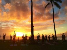 Sunset Yoga in Hawaii