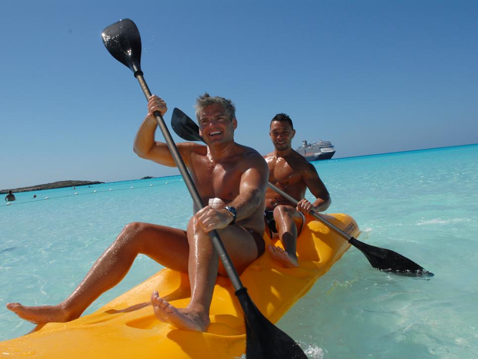 RSVP Vacations, Two men kayaking