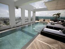 Penthouse deck pool at the Setai in South Beach