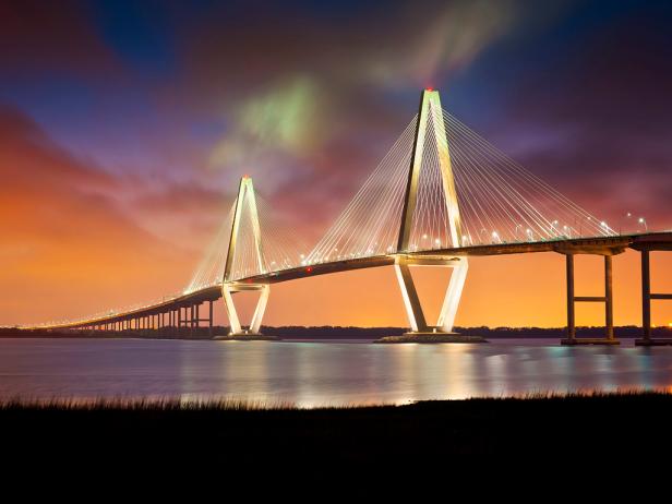 Arthur Ravenel Jr. Bridge at night Arthur Ravenel Jr. Bridge at night