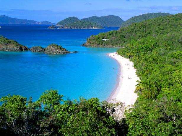 US Virgin Islands, St John, Trunk Bay