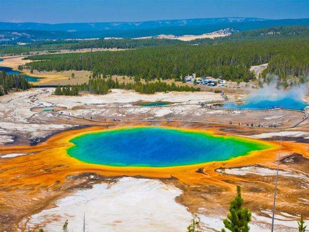 yellowstone, grand prismatic springs, wyoming, top 10 natural wonders yellowstone, grand prismatic springs, wyoming, top 10 natural wonders