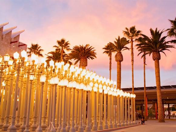 la, los angeles, county museum of art, lights la, los angeles, county museum of art, lights