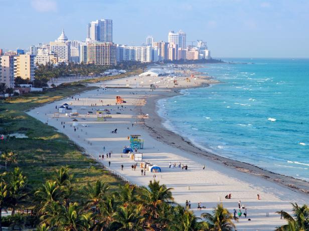 beach, shoreline, overview, miami, florida beach, shoreline, overview, miami, florida