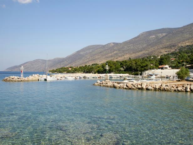 harbor, entrance, beach, attica, greece harbor, entrance, beach, attica, greece