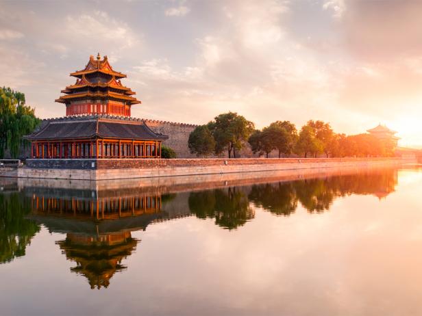 forbidden city, view, lake, beijing, china forbidden city, view, lake, beijing, china