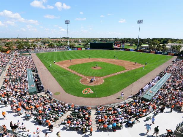 baltimore orioles, mlb, baseball, spring training, ed smith stadium, florida baltimore orioles, mlb, baseball, spring training, ed smith stadium, florida