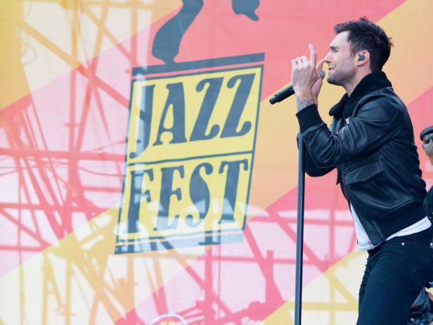 adam levine, maroon 5, jazz and heritage festival, spring, new orleans