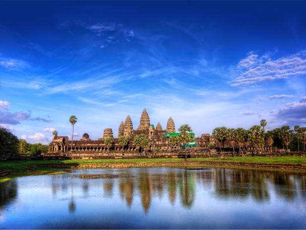 angkor wat, temple, reflection, siem reap, cambodia