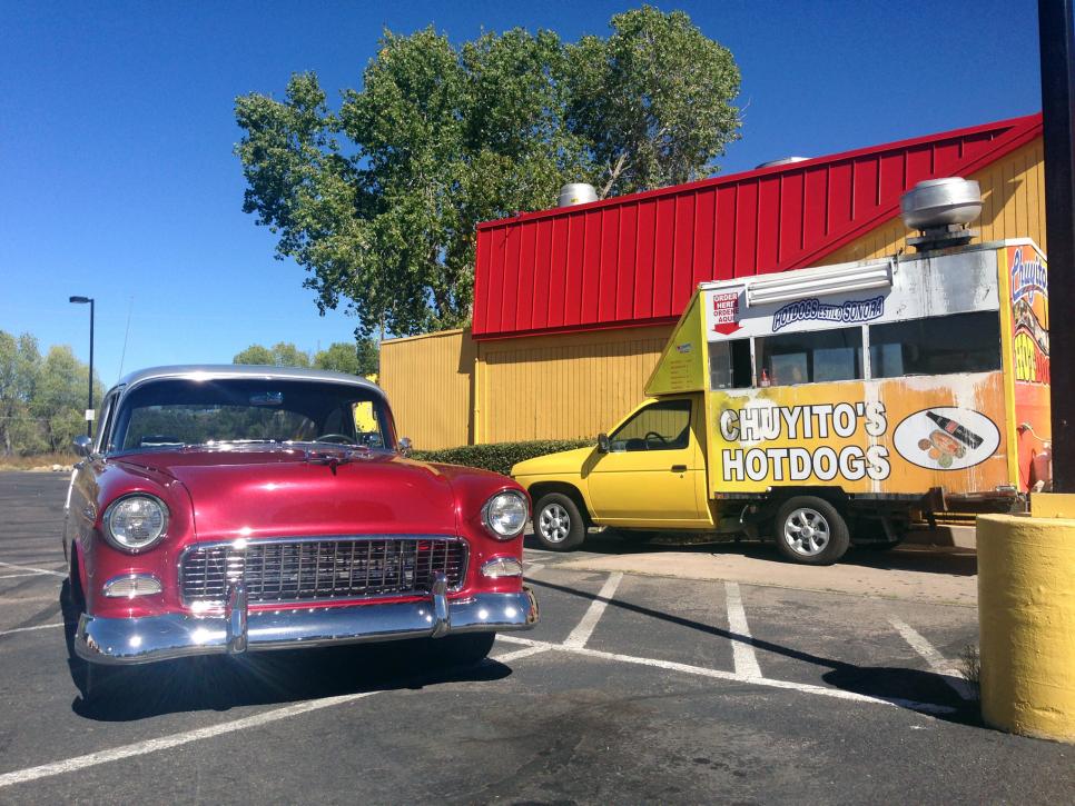 Chevy 1955 Bel Air and Sonoran Hot Dogs