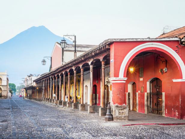 Antigua, town, street, Guatemala Antigua, town, street, Guatemala