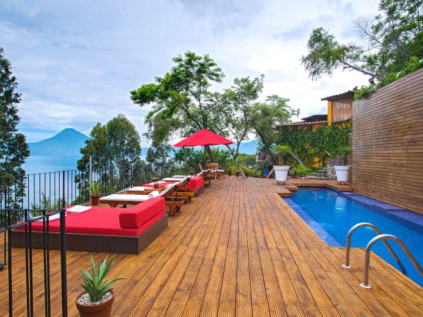 Casa Palopo, pool, deck, Guatemala Casa Palopo, pool, deck, Guatemala