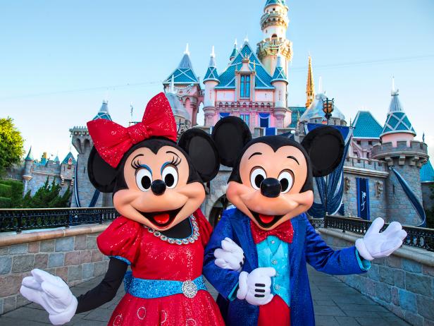 Disneyland, 60th Anniversary, Mickey and Minnie Mouse, Disney Disneyland, 60th Anniversary, Mickey and Minnie Mouse, Disney
