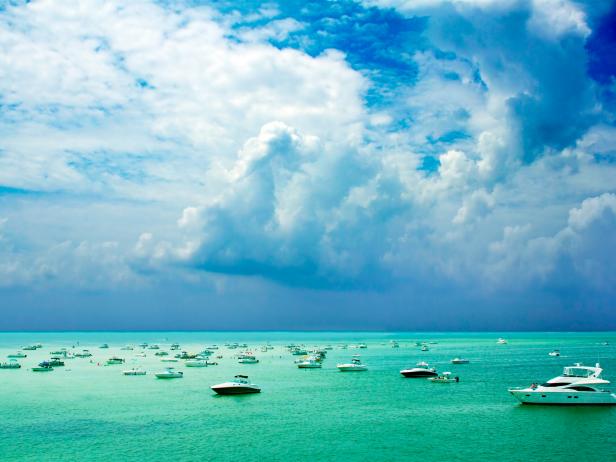 Crab Island, boats, Destin, Florida Crab Island, boats, Destin, Florida