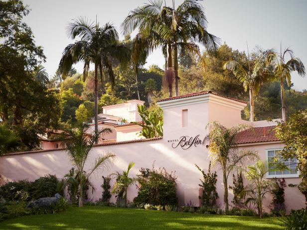 Hotel Bel Air, exterior, Los Angeles, California Hotel Bel Air, exterior, Los Angeles, California