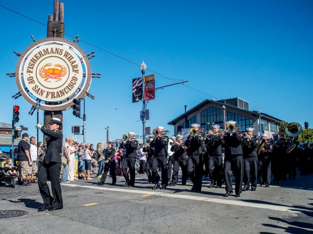 parade, band, San Francisco Fleet Week parade, band, San Francisco Fleet Week