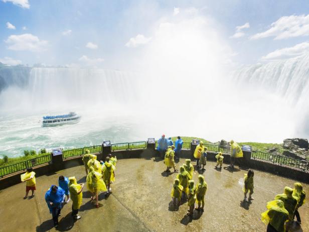Niagara Falls, observation deck, Maid of the Mist, Ontario, Canada Niagara Falls, observation deck, Maid of the Mist, Ontario, Canada