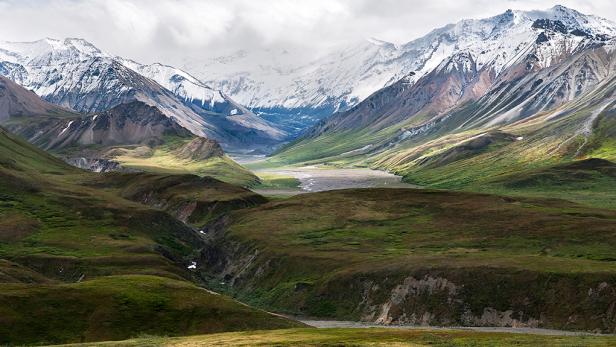 Denali National Park, mountains, Alaska Denali National Park, mountains, Alaska