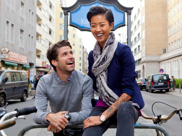man, woman, candid moment, posed shoot, street, daytime man, woman, candid moment, posed shoot, street, daytime